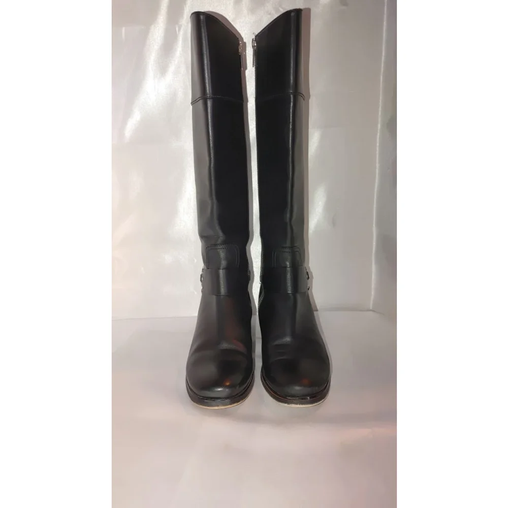 Michael Kors Fulton Harness Leather Boot Size 8M